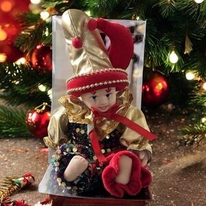 Classic Treasures (Carletta) Sand Clown With Box! Porcelain Ceramic